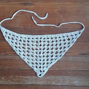 Handmade Crochet Hippie 70s Bandana